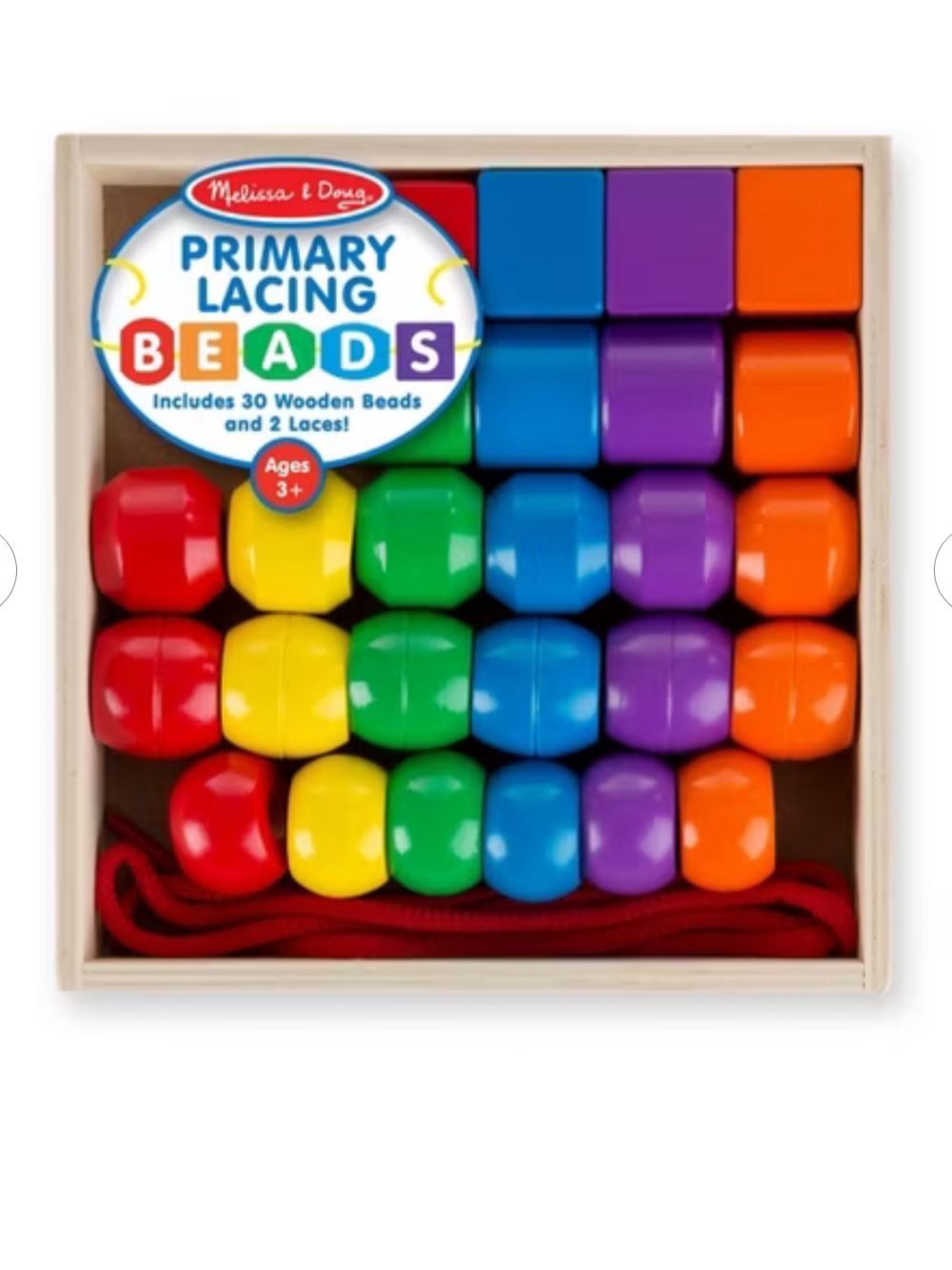 Melissa and Doug Primary Lacing Beads